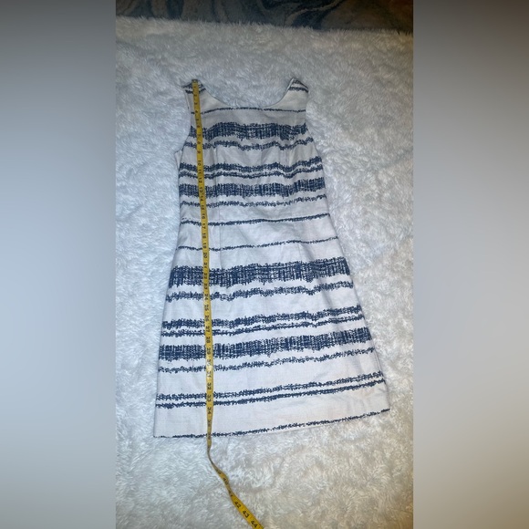 Banana Republic blue/cream sleeveless dress size 8 - Picture 15 of 15